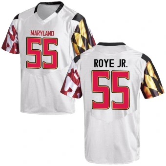 Men's Maryland Terrapins Andre Roye Jr. Football Jersey - Game White