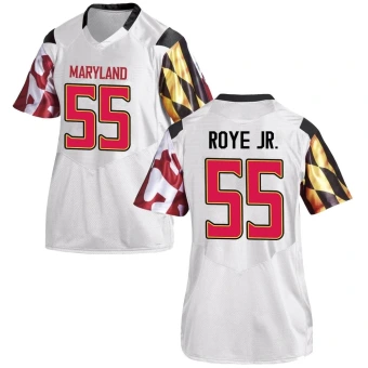 Women's Maryland Terrapins Andre Roye Jr. Football Jersey - Game White