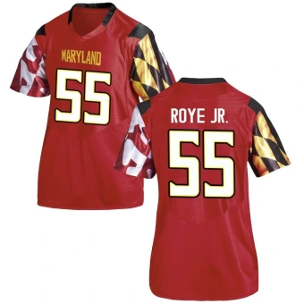 Women's Maryland Terrapins Andre Roye Jr. Football Jersey - Replica Red