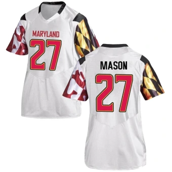 Women's Maryland Terrapins Eli Mason Football Jersey - Replica White